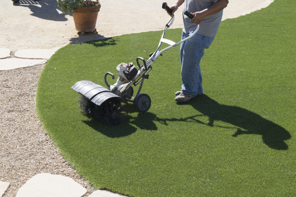 How to Properly Power Broom Your Artificial Turf - TurFresh